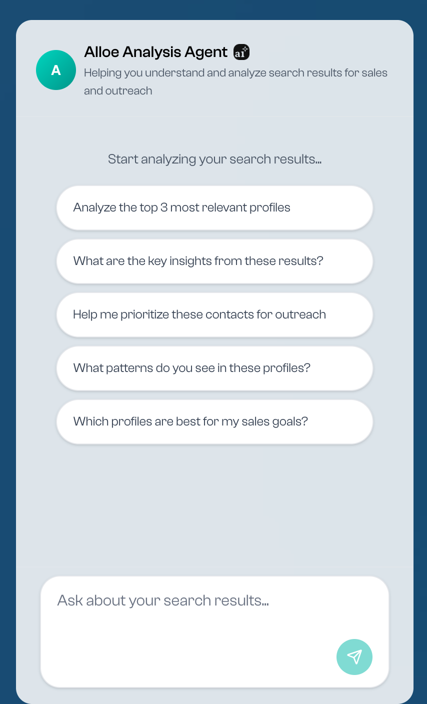 Alloe Analysis Agent