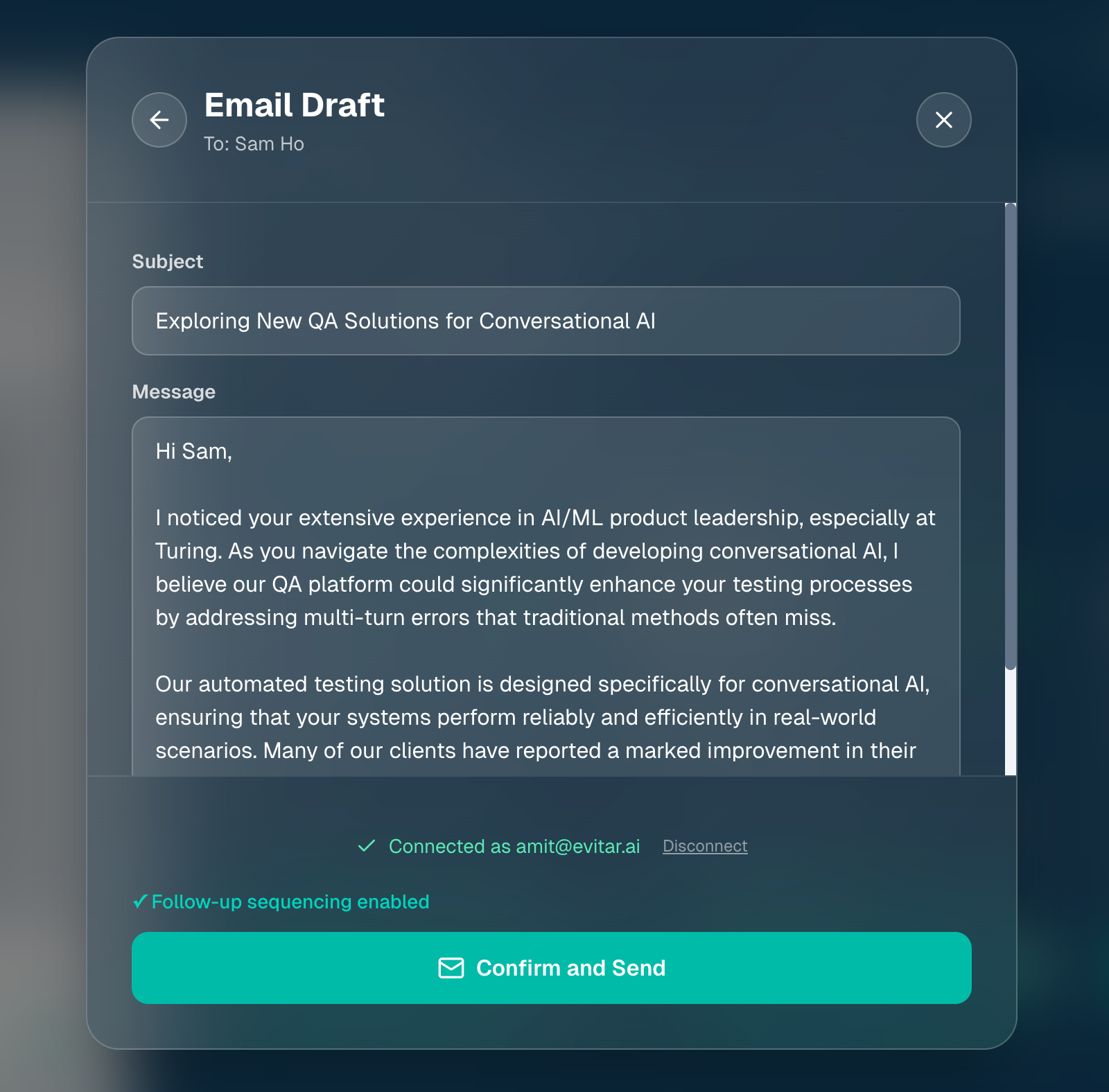 Email draft